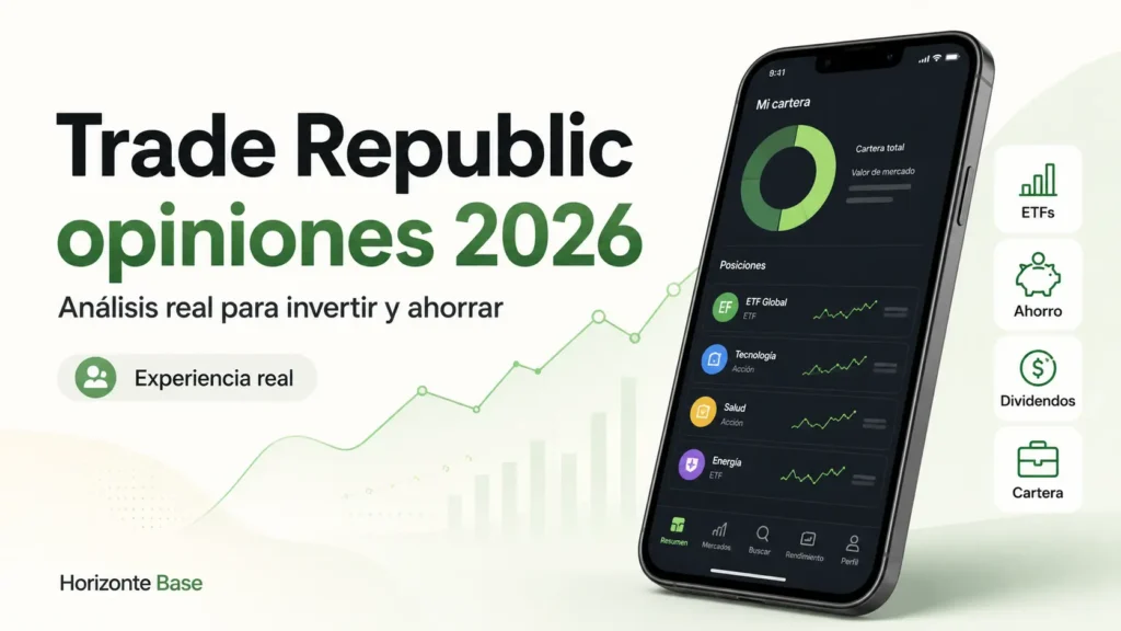 Imagen destacada del análisis de Trade Republic 2026 con cartera real, ETFs, acciones, ahorro y dividendos