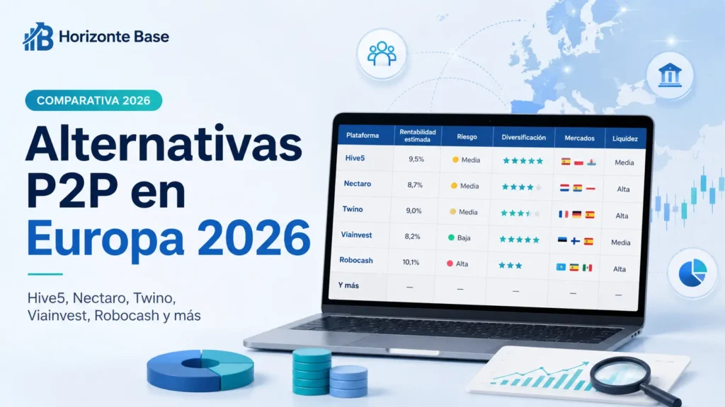 Alternativas P2P en Europa 2026 comparativa de Hive5 Nectaro Twino Viainvest Robocash y más